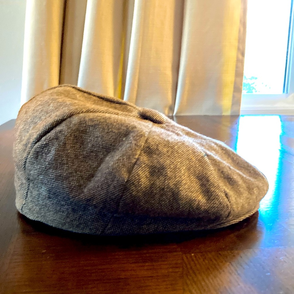Vintage Newsboy Cap, wool, size 7 1/2 United Hatters, Cap and Millinery Workers